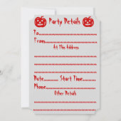 Spott-Hexe-Fliegenspass-Party einladen Einladung (Rückseite)