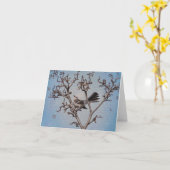 Spottdrossel Andrews Denman, leere Karte (Gelbe Blume)