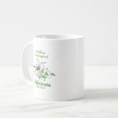 Spottdrossel-Arkansas-Staats-Vogel Kaffeetasse (Vorderseite Links)