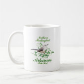 Spottdrossel-Arkansas-Staats-Vogel Kaffeetasse (Links)