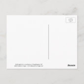 Spottdrossel auf einem Grabstein Postkarte (Rückseite)