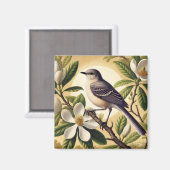 Spottdrossel Mississippi Staatsvogel Magnet (Vorderseite/Rückseite)