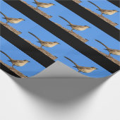 Spottdrossel-Profil Geschenkpapier (Ecke)