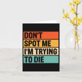 Spotte mir nicht, dass ich versuche, Gym-Workout D Karte (Gelbe Blume)