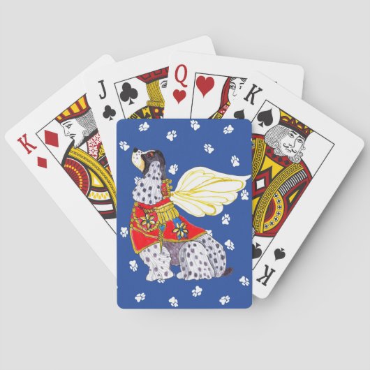 Spotted Cocker Spaniel Playing Card Spielkarten (Rückseite)