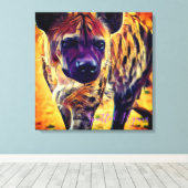 Spotted Hyena [Premium Canvas] Leinwanddruck (Insitu (Holzboden))