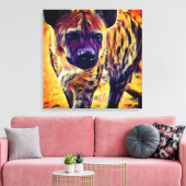 Spotted Hyena [Premium Canvas] Leinwanddruck (Insitu (Wohnzimmer))