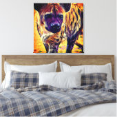 Spotted Hyena [Premium Canvas] Leinwanddruck (Insitu (Schlafzimmer))