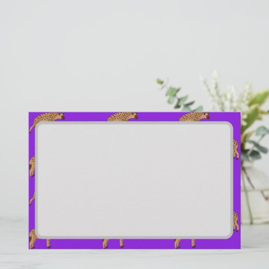 Spotted Hyenas Briefpapier (Stehend Vorderseite)