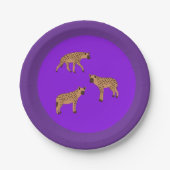 Spotted Hyenas Pappteller (Vorderseite)