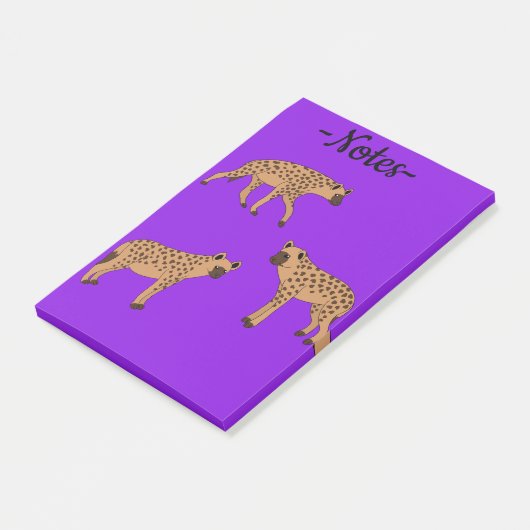Spotted Hyenas Post-it Klebezettel (angewinkelt)