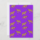 Spotted Hyenas Thank you Card Einladung (Rückseite)