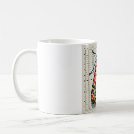 Spotted Lanternfly 300724IREF206 - Watercolor Kaffeetasse (Links)