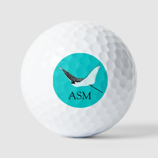 Spotted Leopard Ray Golf Balls Golfball (Vorderseite)