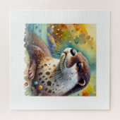 Spotted Neck Otter 230824AREF106 - Watercolor Puzzle (Horizontal)