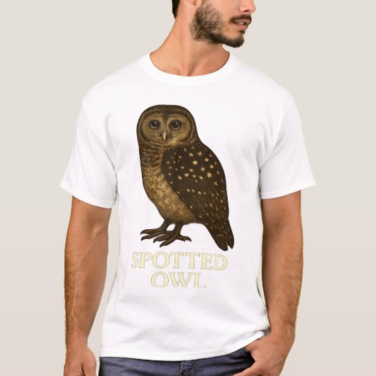 Spotted Owl T-Shirt: Endangered Bird Species Tee (Vorderseite)