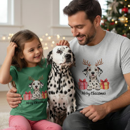 Spotted Reindeer - Dalmatian dog T-Shirt