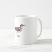 Spotted Sandpiper watercolor bird art Kaffeetasse (VorderseiteRechts)
