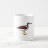 Spotted Sandpiper watercolor bird art Kaffeetasse (Mittel)