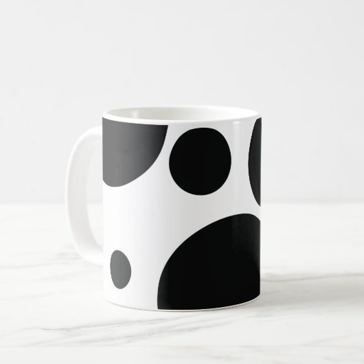 Spottenmuster Kaffeetasse (Vorderseite Links)