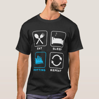 Spotterschiff Spotting Fressen Schlafschiff Spotti T-Shirt