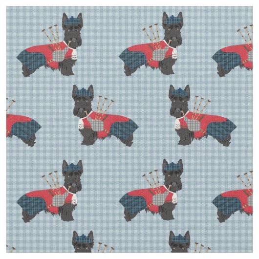 Spotthund-Dudelsacker Stoff (Nahaufnahme)