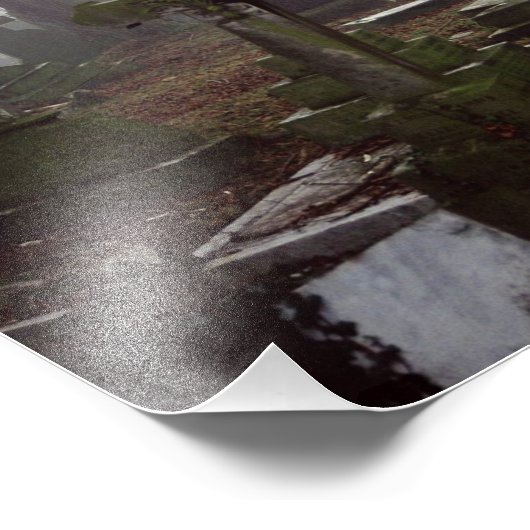 spöttischer Friedhof Fotodruck (Ecke)