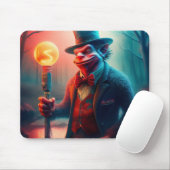 Spöttischer Troll schlendert durch verkohlten Wald Mousepad (Mit Mouse)