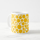 Spotty Amber auf Weiß Kaffeetasse (Vorderseite Links)
