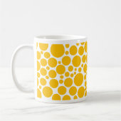 Spotty Amber auf Weiß Kaffeetasse (Links)