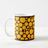 Spotty Amber on Dark Brown Kaffeetasse (Links)