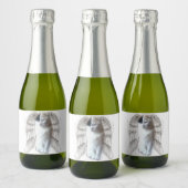 Spotty Angel 7x5cm Mini Sparkling Weinflaschen Lab Schaumweinetikett (Flaschen)