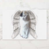 Spotty Angel 7x5cm Mini Sparkling Weinflaschen Lab Schaumweinetikett (Einzelnes Label)