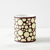 Spotty Cream on Dark Brown Kaffeetasse (Mittel)