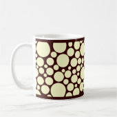 Spotty Cream on Dark Brown Kaffeetasse (Links)