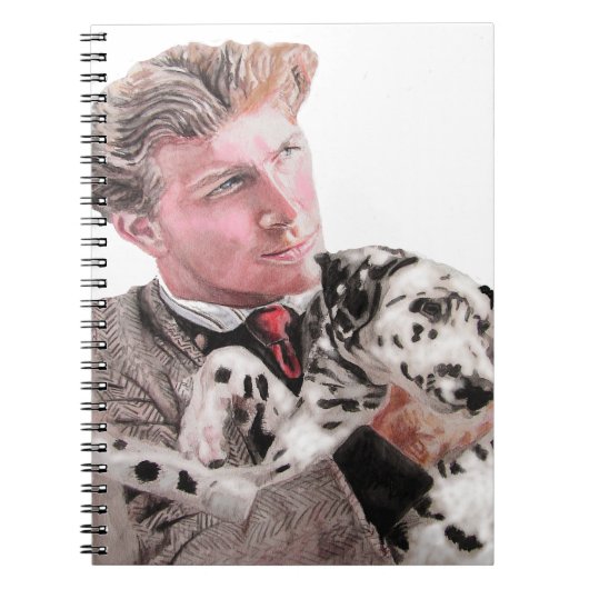 Spotty Dalmatiner Dog Hunde niedlich Notebook Notizblock (Vorderseite)
