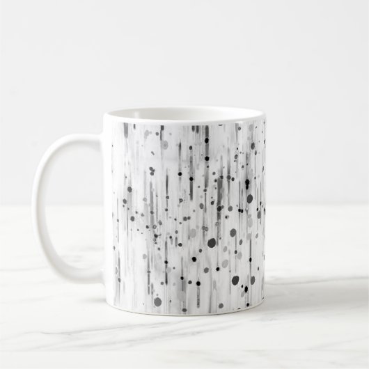 Spotty Dalmatiner-Schwarzweiss-Hund Kaffeetasse (Links)