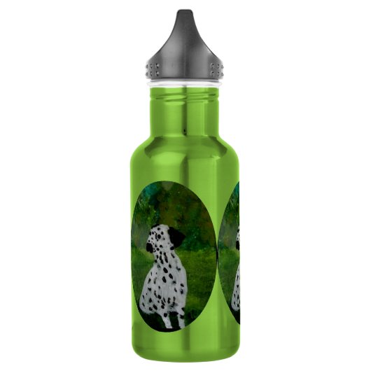 Spotty Dog Art Dalmatiner Edelstahlflasche (Links)
