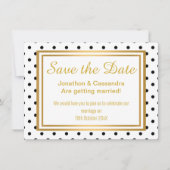 SPOTTY LUXE GOLD BOTANISCH SAVE THE DATE (Vorderseite)