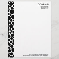 Spotty Margin - Schwarz
