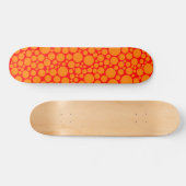 Spotty - Orange on Red Skateboard (Horizontal)