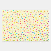 Spotty-Polka dotiert niedliche Aquarellfarben-Flec Geschenkpapier Set (Vorderseite)