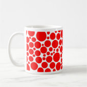 Spotty Red auf White Kaffeetasse (Links)