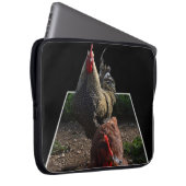 Spotty Speckled Rooster, Laptopschutzhülle (Vorne Rechts)