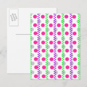 Spotty Stripe 2014 Postkarte (Vorne/Hinten)