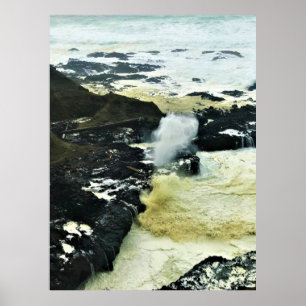 Spouting Horn, Cape Perpetua, Oregon Coast Poster