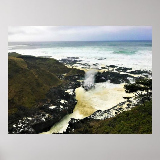 Spouting Horn, Cape Perpetua, Oregon Coast Poster (Vorne)