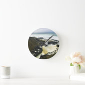 Spouting Horn, Cape Perpetua, Oregon Coast Runde Wanduhr (Zuhause)