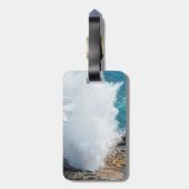 Spouting Horn in Kauai, Hawaii Gepäckanhänger (Rückseite vertikal)