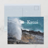 Spouting Horn in Kauai, Hawaii Postkarte (Vorne/Hinten)